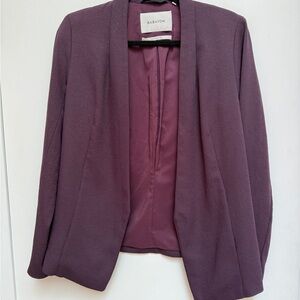 Babaton Aritzia Hip Blazer Japanese Crepe Plum Purple Size 6